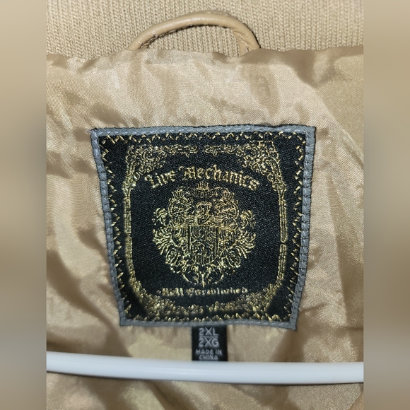 Authentic Leathet Jacket by Live Mechanics NWOT - Picture 2 of 8